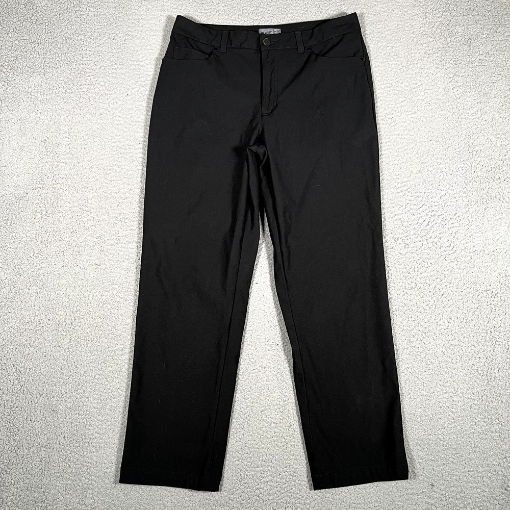 VRST Pants Mens 32x28 Black Commuter Tech Slim Fit Casual Preppy Pockets Logo